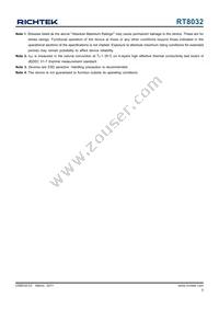 RT8032GQW Datasheet Page 5