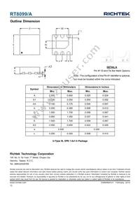 RT8099GQU Datasheet Page 12