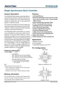 RT8202GQW Datasheet Cover