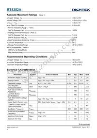 RT8252ALGSP Datasheet Page 4