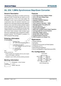 RT8282BLGSP Datasheet Cover