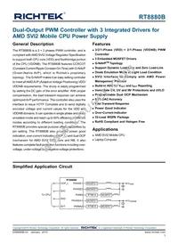 RT8880BGQW Datasheet Cover