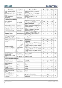 RT9040GQW(2) Datasheet Page 4