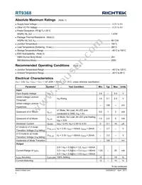 RT9368PQV Datasheet Page 4