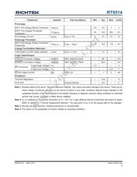 RT9514GQW Datasheet Page 5