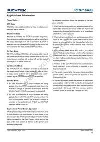 RT9716BGQW Datasheet Page 13