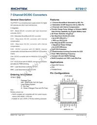 RT9917GQW Datasheet Cover