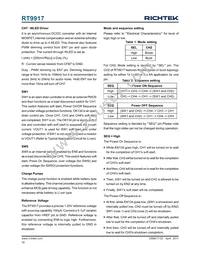 RT9917GQW Datasheet Page 16