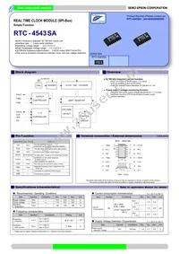 RTC-4543SA:A0 Datasheet Cover