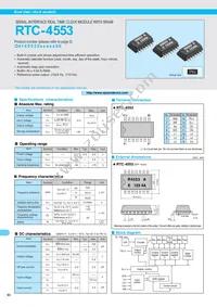 RTC-4553A2 Datasheet Cover