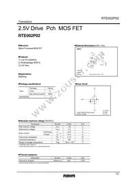 RTE002P02TL Datasheet Cover