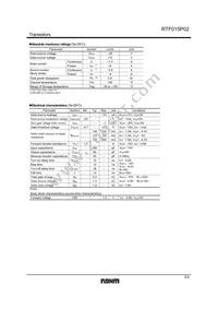 RTF015P02TL Datasheet Page 2