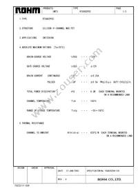 RTU002P02T106 Datasheet Cover