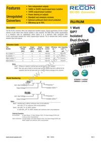 RUM-3.30505/HP Datasheet Cover