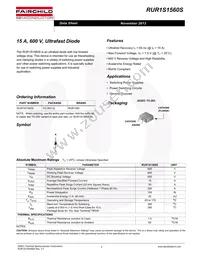 RUR1S1560S9A Datasheet Page 2