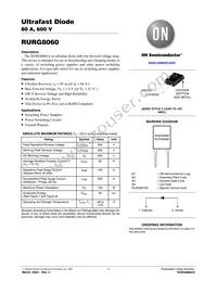 RURG8060 Datasheet Cover
