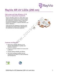 RVXR-295-SB-073707 Datasheet Cover