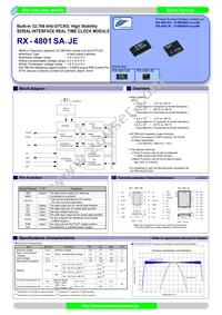RX-4801JE:UB Datasheet Cover