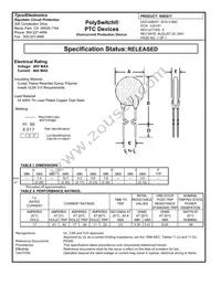 RXE017 Datasheet Cover