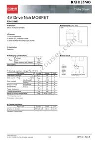 RXH125N03TB1 Datasheet Cover