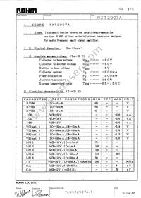 RXT2907AT100 Datasheet Cover