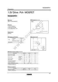 RZQ045P01TR Datasheet Cover