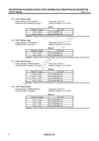 S-1011Q30-M6T1U4 Datasheet Page 6