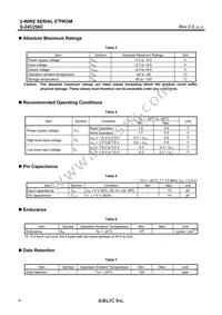 S-24C256CI-J8T1U4 Datasheet Page 4