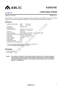 S-24C512CI-T8T1U4 Datasheet Cover