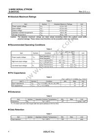 S-24C512CI-T8T1U4 Datasheet Page 4