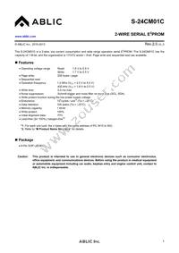 S-24CM01CI-J8T1U4 Datasheet Cover