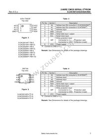 S-24CS08AFT-TB-1G Datasheet Page 3