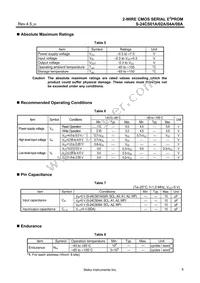 S-24CS08AFT-TB-1G Datasheet Page 5