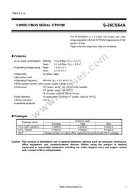 S-24CS64A0I-J8T1G Datasheet Cover