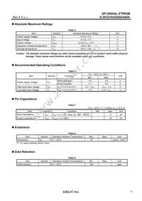 S-25C040A0I-J8T1G Datasheet Page 5