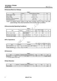 S-25C128A0I-J8T1U3 Datasheet Page 4