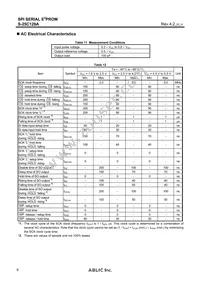 S-25C128A0I-J8T1U3 Datasheet Page 6