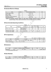 S-25C160A0I-T8T1U3 Datasheet Page 5