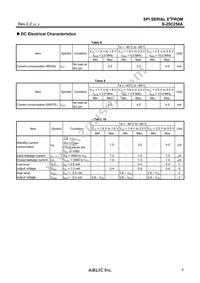 S-25C256A0I-T8T1U4 Datasheet Page 5