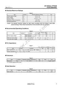 S-25C640A0I-T8T1U3 Datasheet Page 5