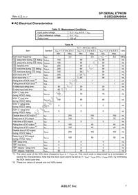 S-25C640A0I-T8T1U3 Datasheet Page 7