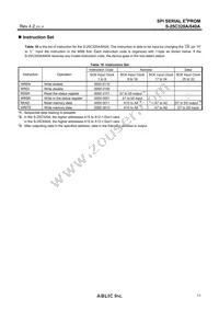 S-25C640A0I-T8T1U3 Datasheet Page 11