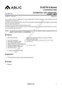 S-35710M01I-E8T3U Datasheet Cover