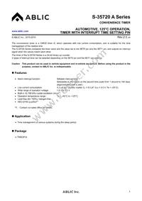 S-35720C02I-K8T2U Datasheet Cover