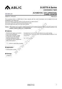 S-35770E01I-K8T2U Datasheet Cover