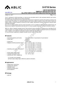 S-5718CCSLZ-I4T1U Datasheet Cover