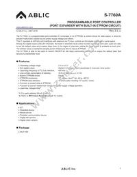 S-7760A4115-HCT1 Datasheet Cover