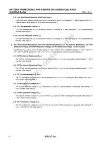 S-8205BAQ-TCT1U Datasheet Page 12
