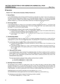 S-8205BAQ-TCT1U Datasheet Page 16