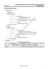 S-8209BAA-T8T1G Datasheet Page 3